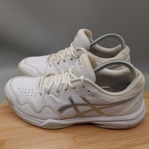 ASICS Shoes Womens 8.5 Gel Dedicate 7 Women White Tennis 1042A167 Flaws